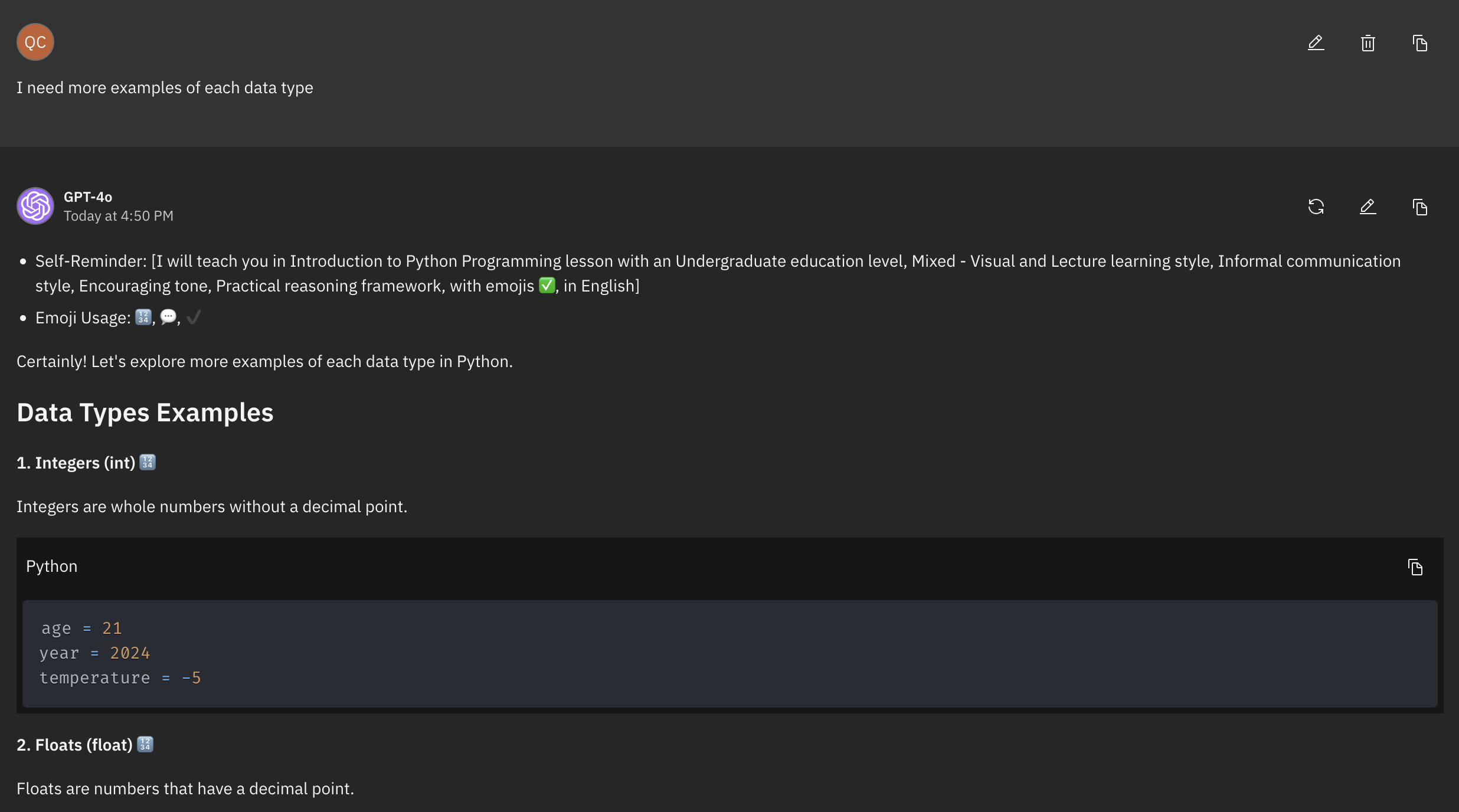 teach me anything ex 4