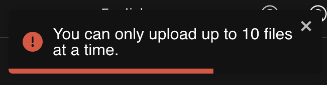 lỗi số lượng tệp