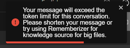 lỗi giới hạn token